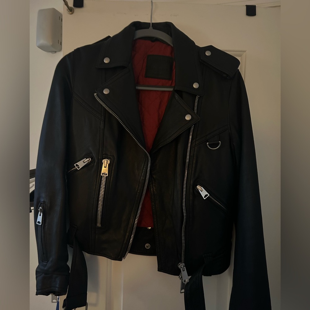 All Saints Balfern Leather Biker Jacket